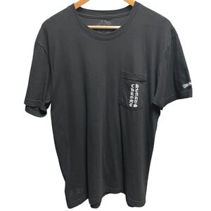 【中古】 CHROME HEARTS クロムハーツ 東京限定スクロールラベルバックプリントTシャツ Lサイズ ブラック メンズ 24022846DS