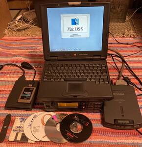 【値下げ！】Powerbook 2400c 180 動作品（CDドライブ、SC88 Pro、LANカードのセット）、懐かしのDTM、Rei Harakami