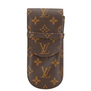 ルイ ヴィトン モノグラム エテュイリュネット ラバ メガネケース マルチポーチ M62970 ブラウン PVC レザー LOUIS VUITTON 【中古】