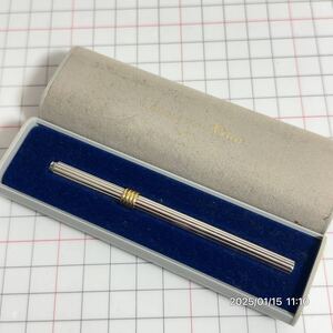 1000円〜　SV925 シルバー925 Dior クリスチャン ディオール コンビカラー　スタイリッシュ　ボールペン ペン　筆記具　箱あり　送料無料