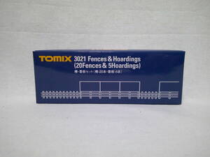 【新品】TOMIX 3021 柵・看板セット（柵-20本・看板-5本）