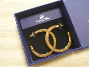 新品未使用　SWAROVSKI（スワロフスキー）ゴールド系　リング　ピアス