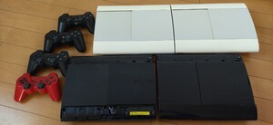 PS3 本体4台　4000B×2台 4200C×1台 4300C×1台　合計3台　コントローラー4個（純正品）セット　ジャンク品