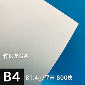 竹はだGA 81.4g/平米 B4サイズ：800枚 印刷紙 印刷用紙 松本洋紙店