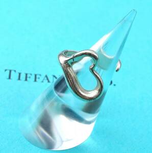 Tiffany & Co. ティファニー オープンハート PERETTI ペレッティ リング 指輪 スターリングシルバー925 銀 サイズ49 6.4g 4505