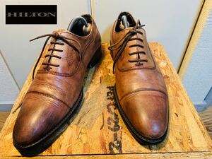 416) HILTON ヒルトン ストレート 39サイズ 24.0cm相当 ブラウン 革靴 ビジネスシューズ