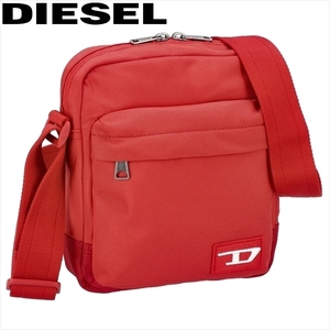 正規品 DIESEL ディーゼル レッド クロスボディバッグ ショルダーバッグ リサイクルナイロン X08364 P3889 T4044 定価15,400円