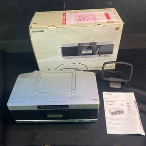 CDラジカセ TOSHIBA 東芝 SD/USB/CDラジオカセットレコーダー　TY-AK1 Aurex 2019年製　リモコンなし