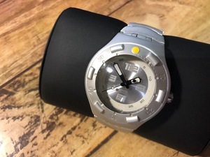 AK538 程度良好 希少 レア ヴィンテージ swatch スウォッチ SWISS IRONY アイロニー SCUBA 200 アルミ AG1999 クオーツ メンズ 腕時計