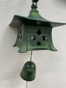 【♯5516】南部鉄器　あずまや風鈴　平泉中尊寺　芭蕉の句　夏　東北　土産　