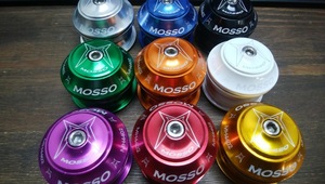 処分 MOSSO MH4402 ヘッドパーツ 1台分 アルミ合金 約125グラム インテグラル 1 1/8” (28.6mm) レッド 1013 ゆうメール可