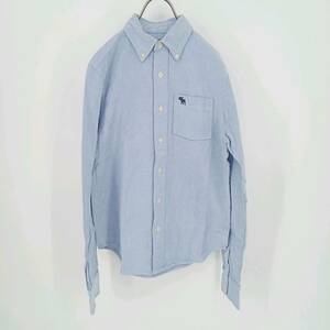 XL abercrombie NEW YORK オックスフォードシャツ ライトブルー リユース ultramto sh0073