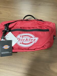 Dickies ウエストボディバッグ・ななめ掛け バック・アカ