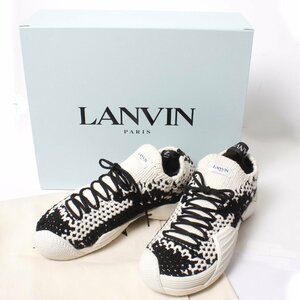 【タグ付き・新品・定価166,100円】LANVIN COTTON FLASH-KNIT SNEAKERS sizeEUR43 FW-SKIK04-KNIT-H23 0210 ランバン ニットスニーカー