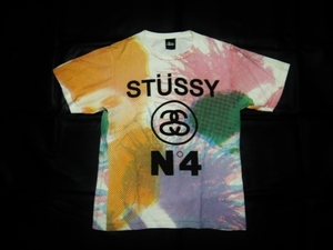 Stussy ステューシー S 白 N。4 半袖 Tシャツ マルチカラー