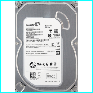 Seagate ST500DM002-1BD142-502 DP/N 09CF26 3.5インチ SATA600 500GB 1145回 10102時間