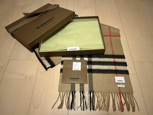 BURBERRY　バーバリー　マフラー　カシミア100％　未使用品　ベージュ 送料無料!!!