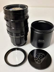 超希少・美品 アルパ ALPA キノプティック KINOPTIK PARIS アポクロマート APOCHROMAT 100mm F2 純正フード・前後キャップ・フィルター付！