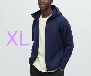 UNIQLO ウルトラストレッチ ドライ スウェット フルジップ パーカー XL スポーツウェア 速乾 ブルゾン フーディ 部屋着 ユニクロ