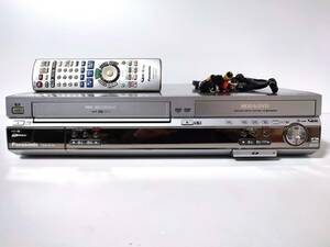 ●内部まで清掃・整備済み●Panasonic DMR-EH70V VHS⇔DVD⇔HDDダビングデッキ リモコン/取説CD付き パナソニック