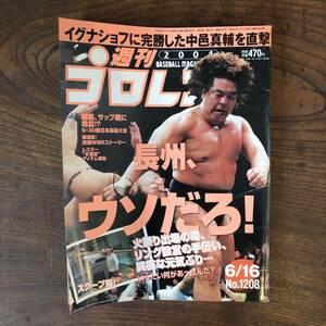 ＜ 週刊プロレス No.1208 ／ 2004年 ＞ 長州力 井上貴子