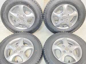 中古タイヤ スタッドレスタイヤ ホイールセット 4本セット 145/80R12 80/78 LT TOPRUN 12x4.0 42 100-4穴 DUNLOP ウィンターマックス SV01