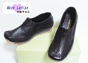 《新品》●【Moda Ladian】軽量スリポンタイプ★2403/黒/23.5㎝★