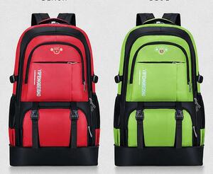 新入荷 お色選択可 登山 リュック大容量65Ｌバッグ 防災リュックザックリュックサック 登山バック 旅行 アウトドア/緑