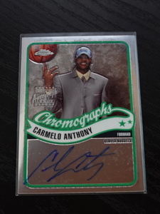 ●カーメロアンソニー CARMELO ANTHONY Topps CHROME サイン AUTO ●