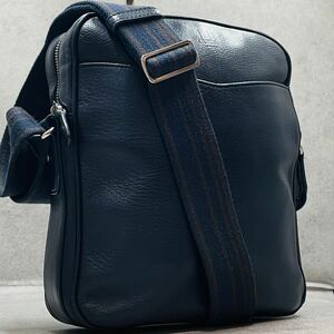 現行モデル/極美品●dunhill ダンヒル メンズ ビジネス ハムステッド ショルダーバッグ クロスボディ レザー 肩掛け 斜め掛け ブラック 黒