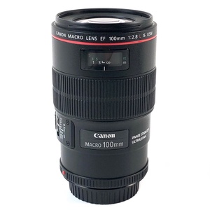 キヤノン Canon EF 100mm F2.8L MACRO IS USM 一眼カメラ用レンズ（オートフォーカス） 【中古】