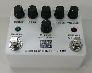 ☆FREEDOM CUSTOM GUITAR RESEARCH Quad Sound-Bass pre AMP【SP-BP-01】used☆