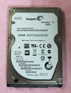 SEAGATE シーゲート 2.5インチ HDD 750GB 厚さ9.5mm 使用時間 4,062H