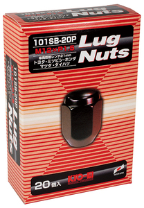 KYO-EI ホイールナット キョーエイ 101SB-20P 1.5 21HEX M12 ブラック ナット 袋 20個 1SET 全長31mm Lug Nut 協永