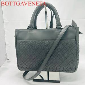 BOTTGAVENETA ボッテガヴェネタ イントレチャート ショルダーバッグ 2way ハンドバッグ　ビジネスバッグ レザー 