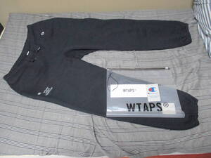 【1回着用・送料700円】22AW WTAPS × Champion ACADEMY/TROUSERS/CTPL.CHAMPION BLACK XL ダブルタップス チャンピオン ブラック