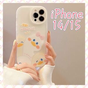 iPhone 14 15 ケース iPhoneケース アヒル 携帯アクセサリー