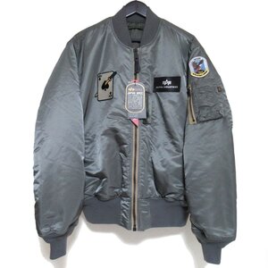 新品 未使用 ALPHA INDUSTRIES アルファ インダストリーズ リバーシブル MA-1 パデッド フライトジャケット TA0423-8059 XL カーキグレー系