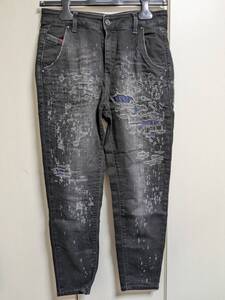 ディーゼル DIESEL デニム パンツ ボトムス ジーンズ JOGG JEANS FAYZA-EVO 0683T STRETCH 黒 25 MMAIZOG