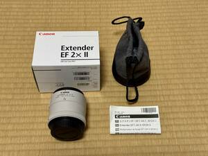 ★Canon Extender EF 2x Ⅱエクステンダー★元箱あり／美品★