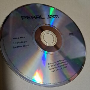 ディスク2のみ　PEARL JAM footsteps better man CD