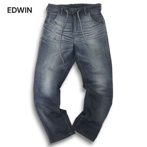 EDWIN エドウィン ER007 ジャージーズ★ USED加工 ストレッチ テーパード デニム パンツ ジーンズ Sz.S　メンズ 日本製　C4B04526_A#R