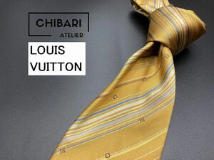 【新古品】LOUIS VUITTON　ルイヴィトン　モノグラム＆レジメンタル柄　ネクタイ　3本以上送料無料　ブラウン　0505074