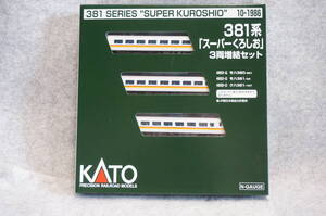 ☆試走のみ☆KATO カトー 10-1986 381系「スーパーくろしお」 3両増結セット　特急電車