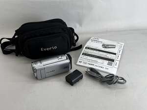 ジャンク JVC Everio エブリオ GZ-E10-S ビクター デジタルビデオカメラ ポーチ付き[328362