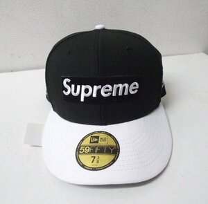 ◆Supreme SUPREME シュプリーム 新品 22ss New Era 2-Tone Box Logo Spring Training ニューエラ 2トーン ボックスロゴ キャップ 7 3/8