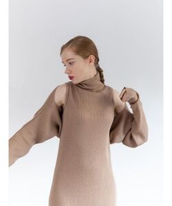 Ayla アイラarm knit set onepiece アームニットセットワンピース　ベージュ