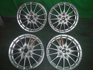 　WORK　インポートレーベル　01F　17×7J　+50　PCD108　5H　シルバー　4本　ボルボ　V40/S60/V90/V70