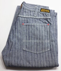 IRON HEART (アイアンハート) Lot 803 - Herringbone Logger jeans / ヘリンボーン ダブルニーロガージーンズ 美品 w30