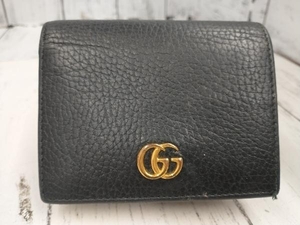 GUCCI グッチ　二つ折り財布　 456126・203887 　ブラック